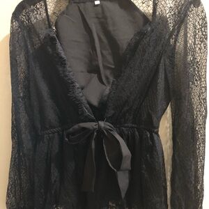 Black lace shirt